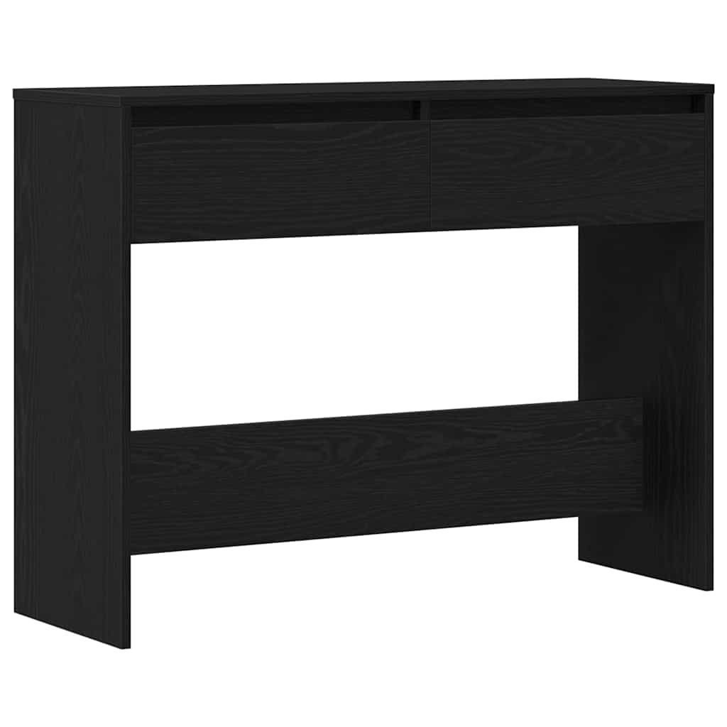 Console Table Black Oak 100 x 35 x 76.5 cm Engineered Wood