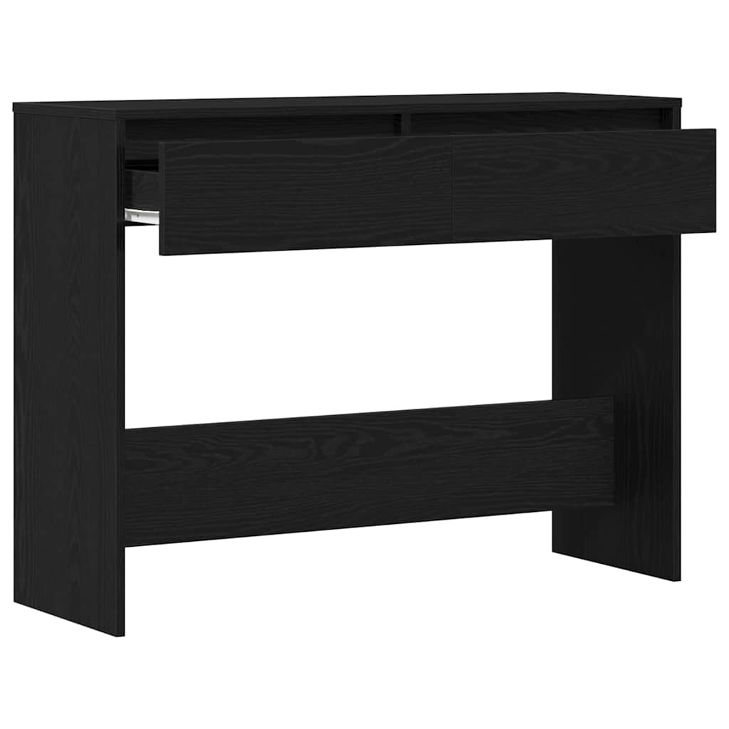 Console Table Black Oak 100 x 35 x 76.5 cm Engineered Wood