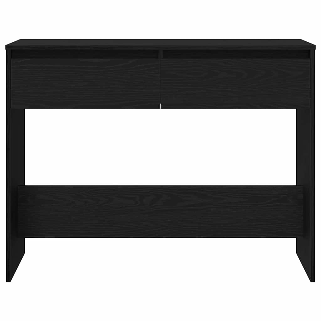 Console Table Black Oak 100 x 35 x 76.5 cm Engineered Wood
