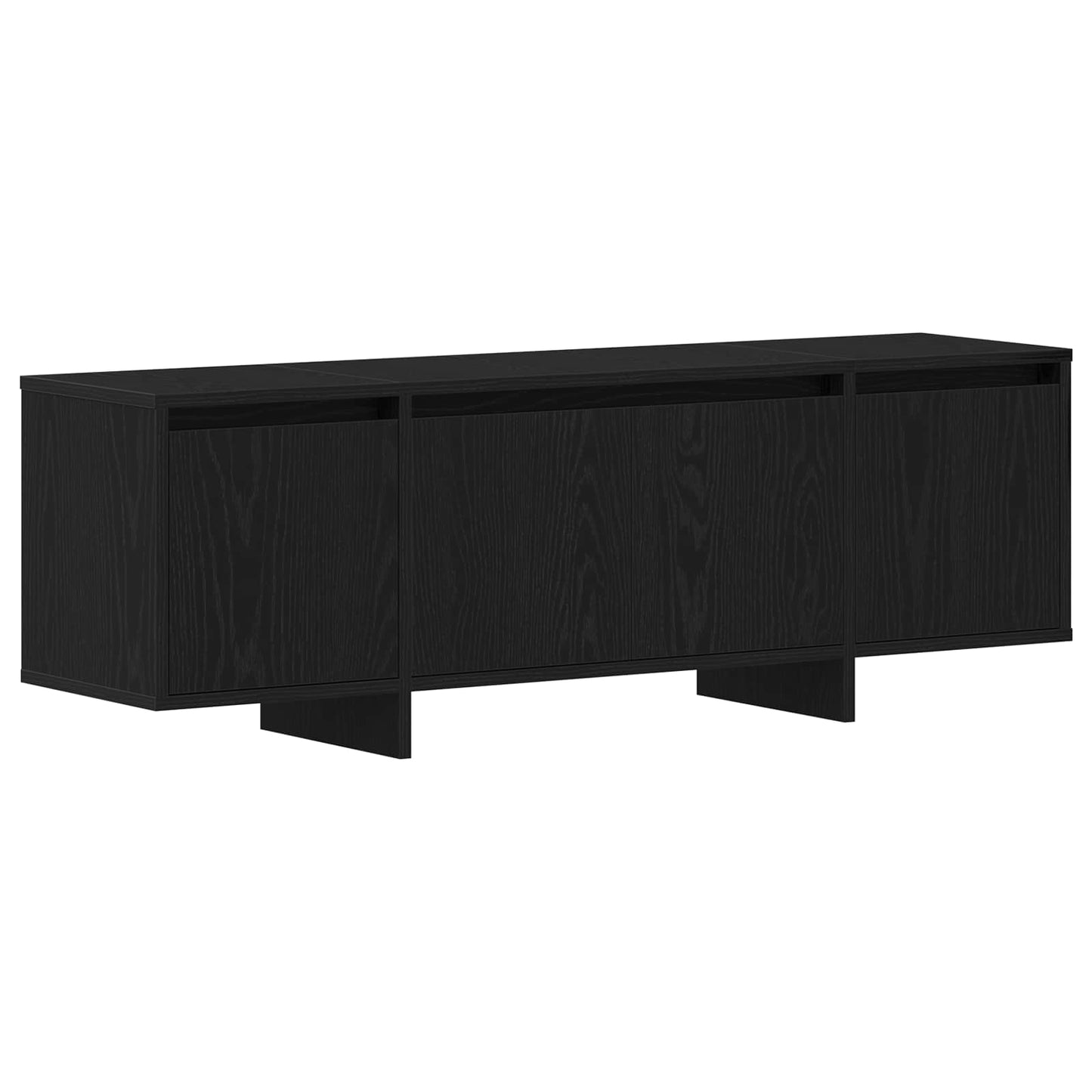 TV Cabinet 120 x 30 x 40.5 cm Black Oak Engineered Wood