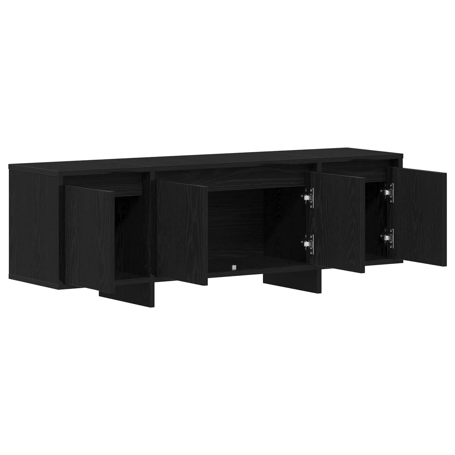 TV Cabinet 120 x 30 x 40.5 cm Black Oak Engineered Wood