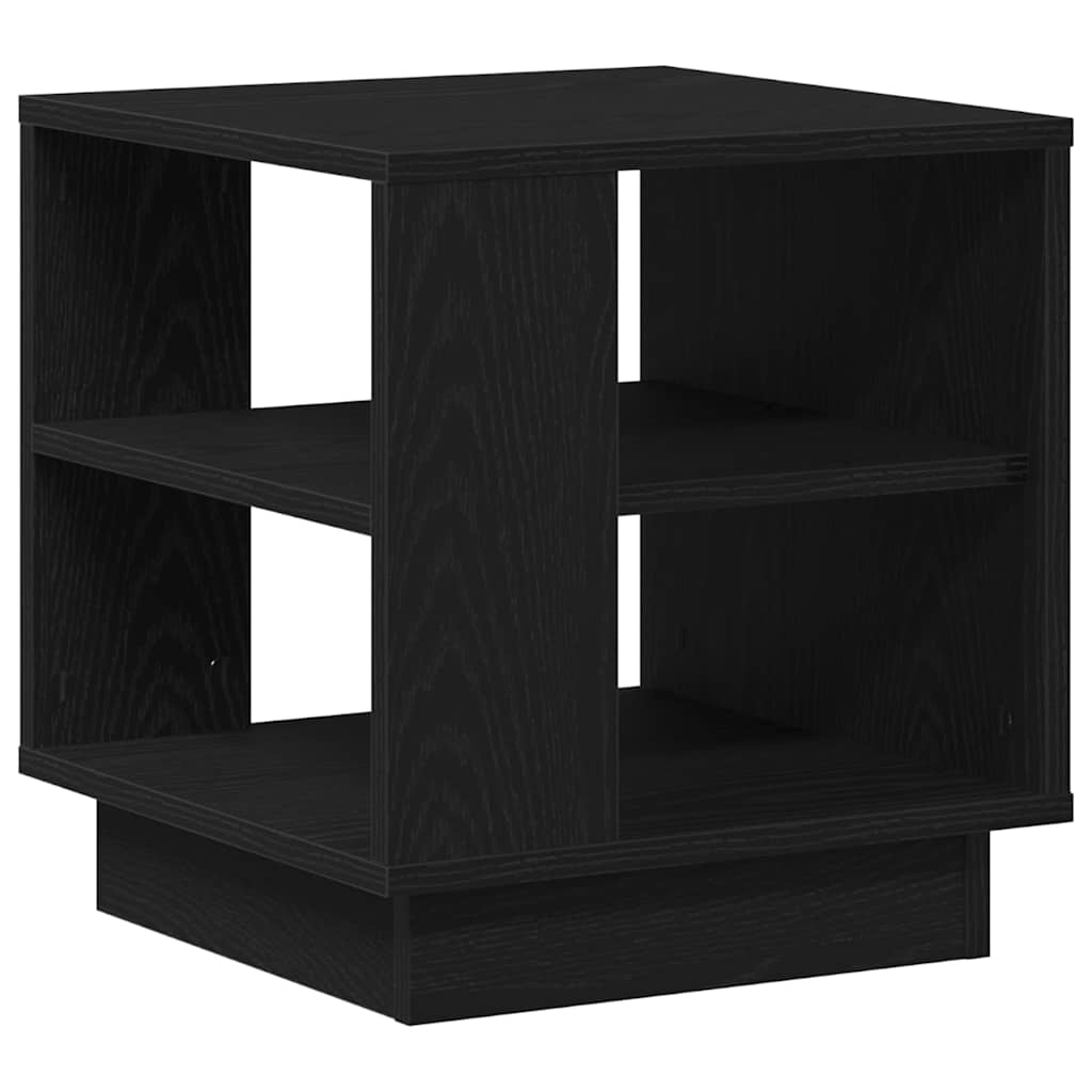 Coffee Table Black Oak 40 x 40 x 43 cm Engineered Wood