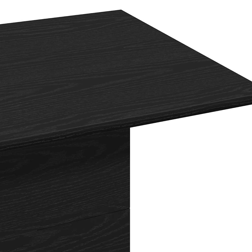 Coffee Table Black Oak 55.5 x 55.5 x 40 cm Engineered Wood