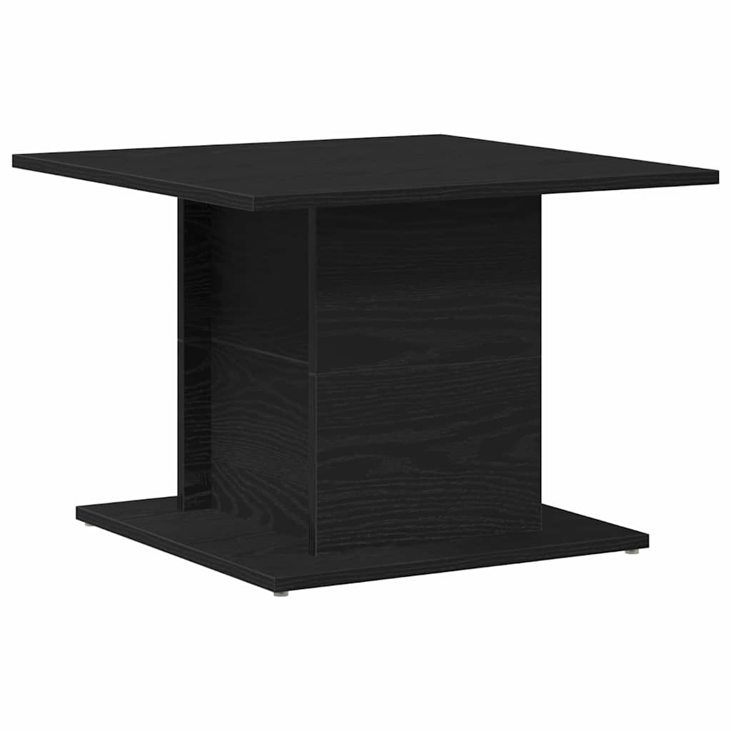 Coffee Table Black Oak 55.5 x 55.5 x 40 cm Engineered Wood