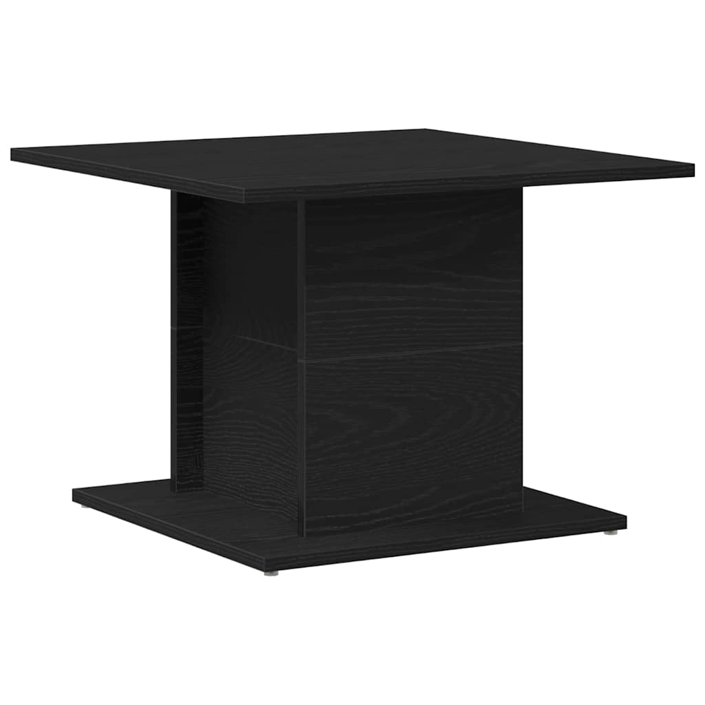 Coffee Table Black Oak 55.5 x 55.5 x 40 cm Engineered Wood