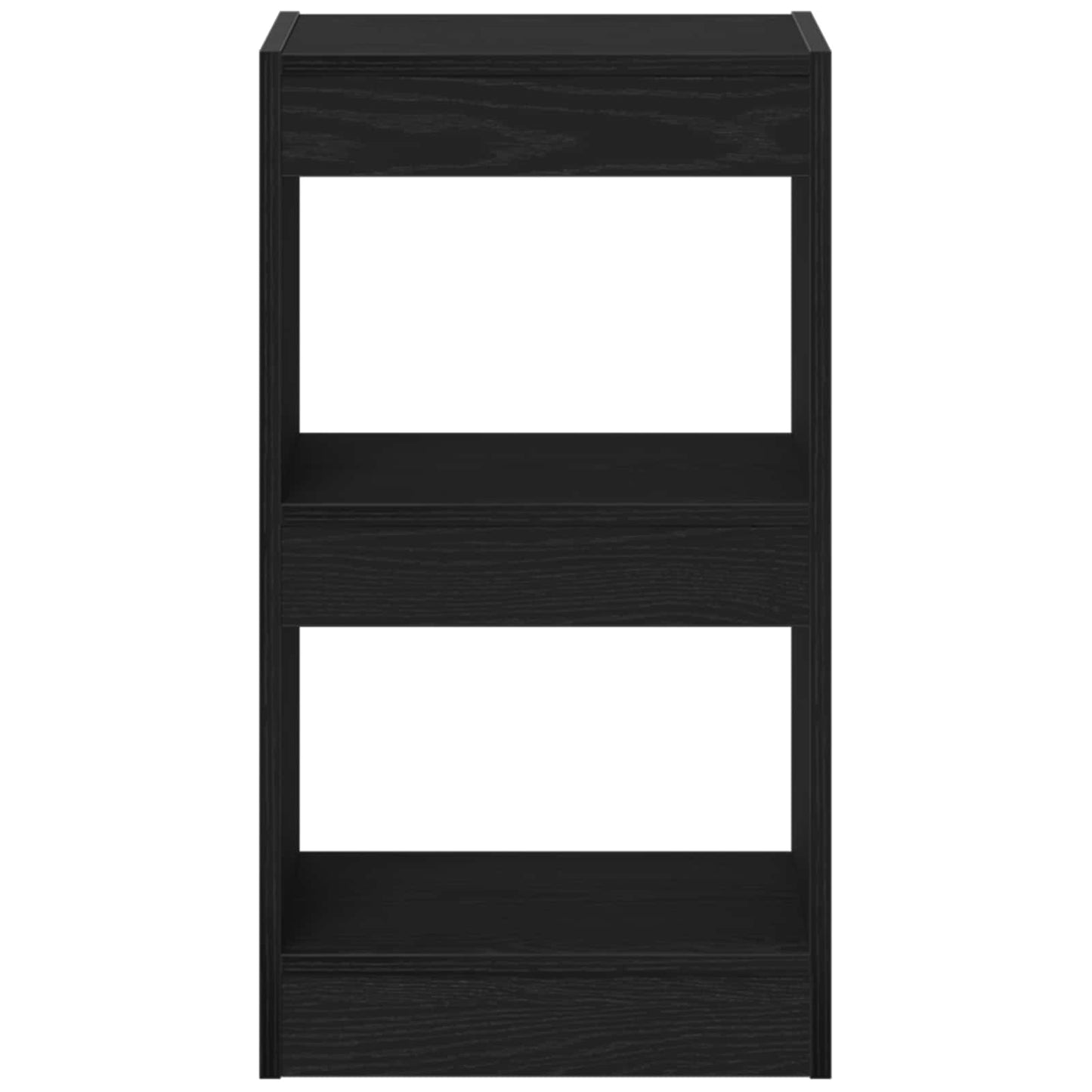 Book Cabinet 2-Tier 40 x 30 x 71.5 cm Engineered Wood Black Oak