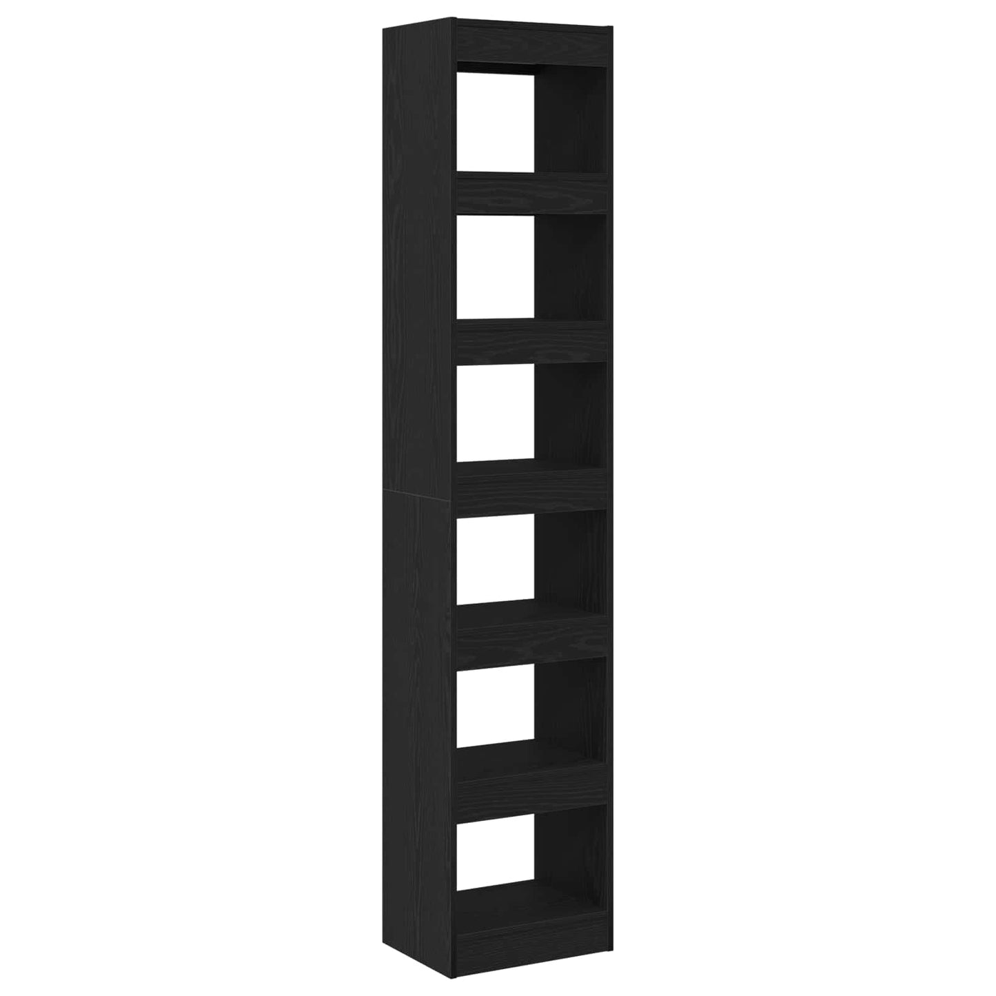Book Cabinet Black Oak 40 x 30 x 198 cm Engineered Wood