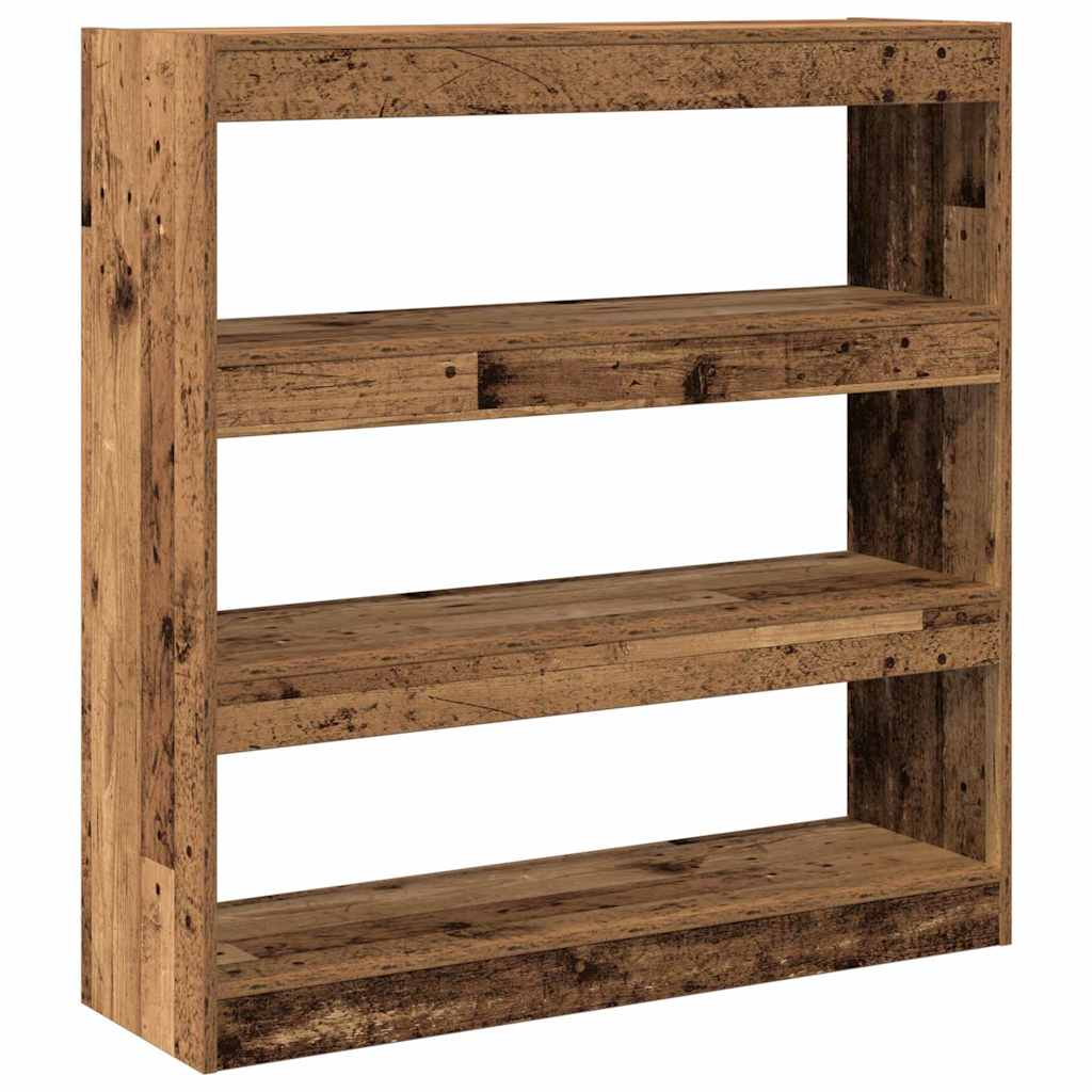 Book Cabinet Old wood 100 x 30 x 103 cm Engineered Wood
