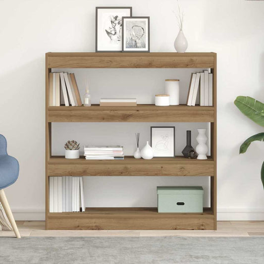 Book Cabinet 3-Tier 100 x 30 x 103 cm Engineered Wood