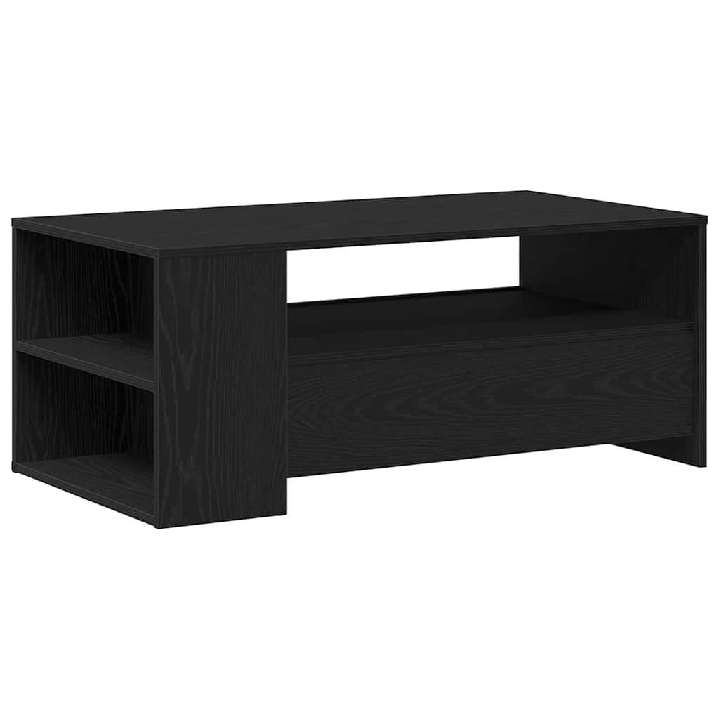 Coffee Table Black Oak 102 x 55 x 43.5 cm Engineered Wood