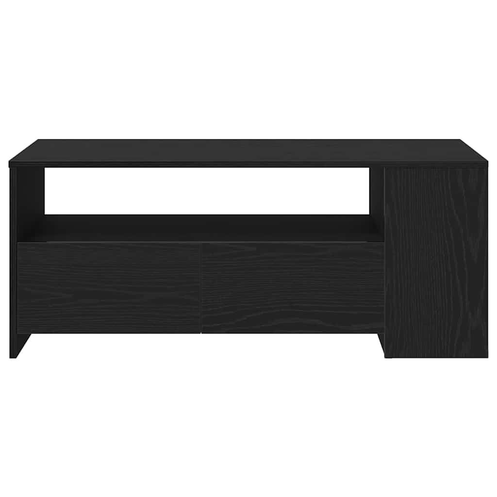 Coffee Table Black Oak 102 x 55 x 43.5 cm Engineered Wood