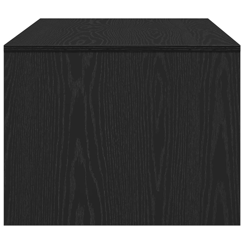 Coffee Table Black Oak 102 x 55 x 43.5 cm Engineered Wood