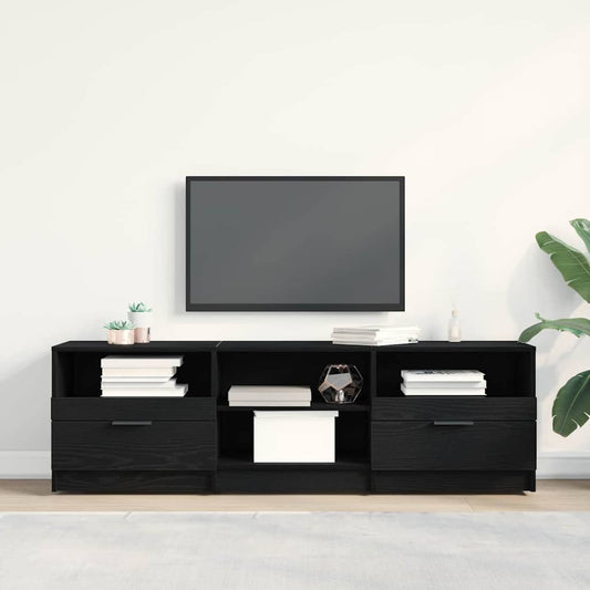 TV Cabinet 150 x 33.5 x 45 cm Black Oak Engineered Wood