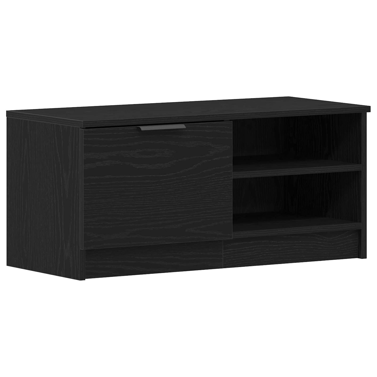 TV Cabinet 80 x 35 x 36.5 cm Black Oak Engineered Wood