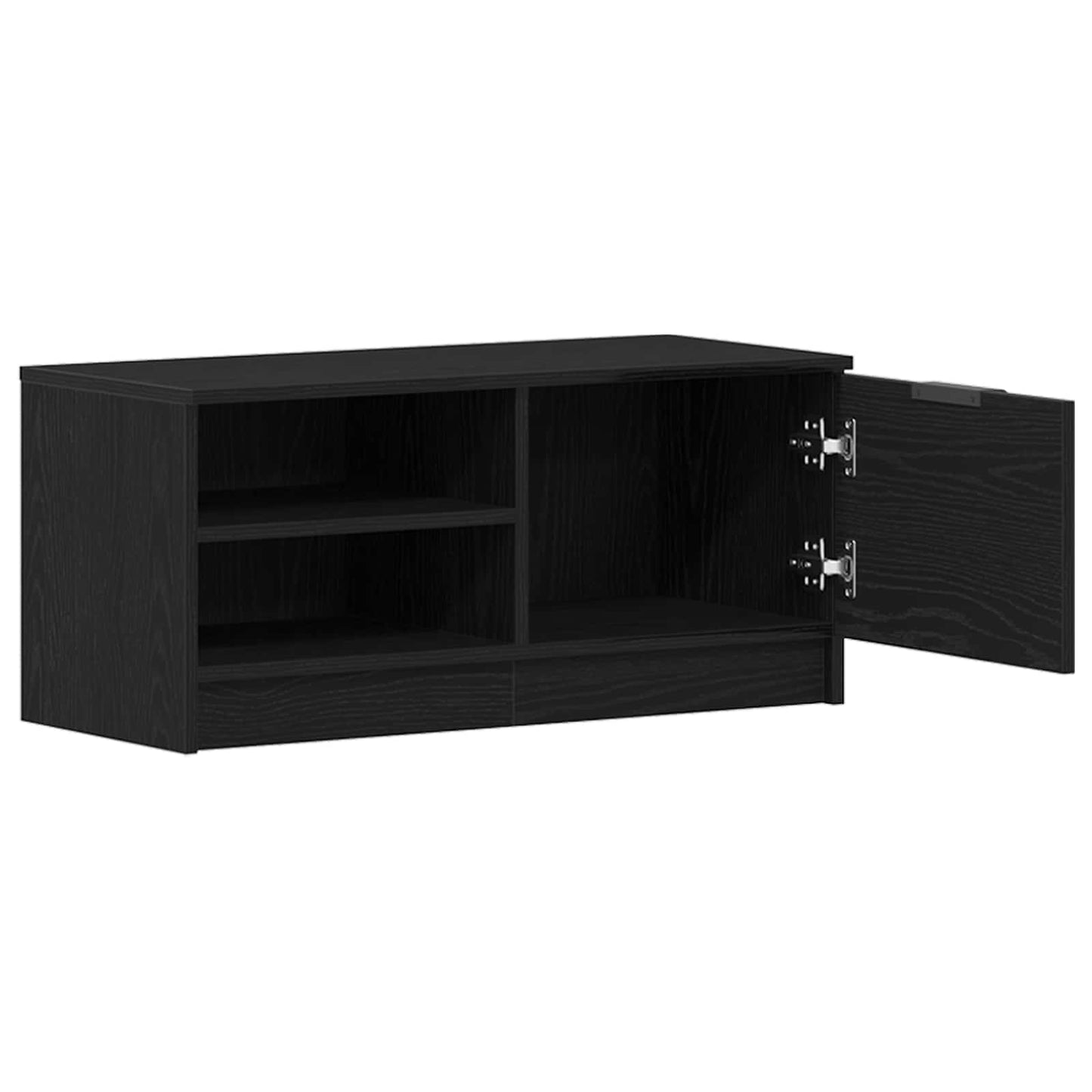 TV Cabinet 2 pcs Black Oak Engineered Wood