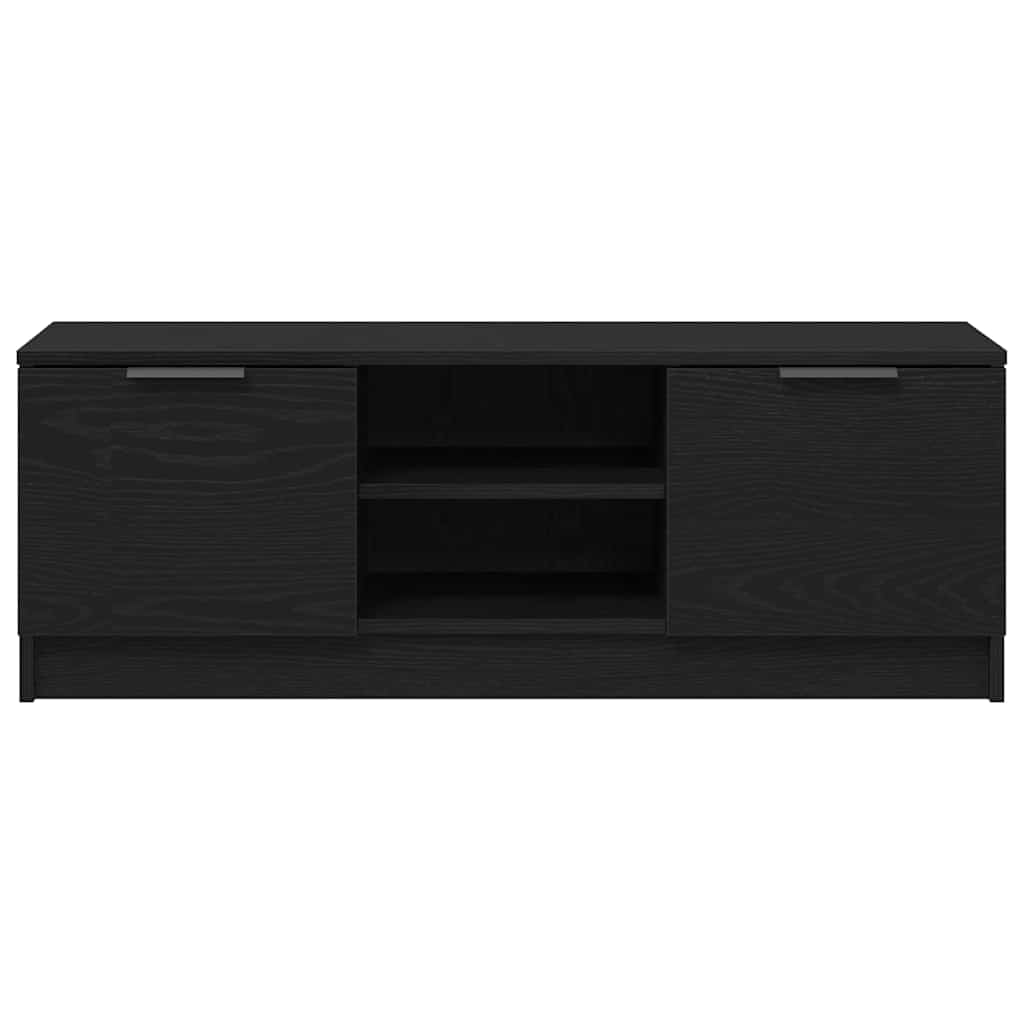 TV Cabinet Black Oak 102 x 32 x35.5 cm Engineered Wood