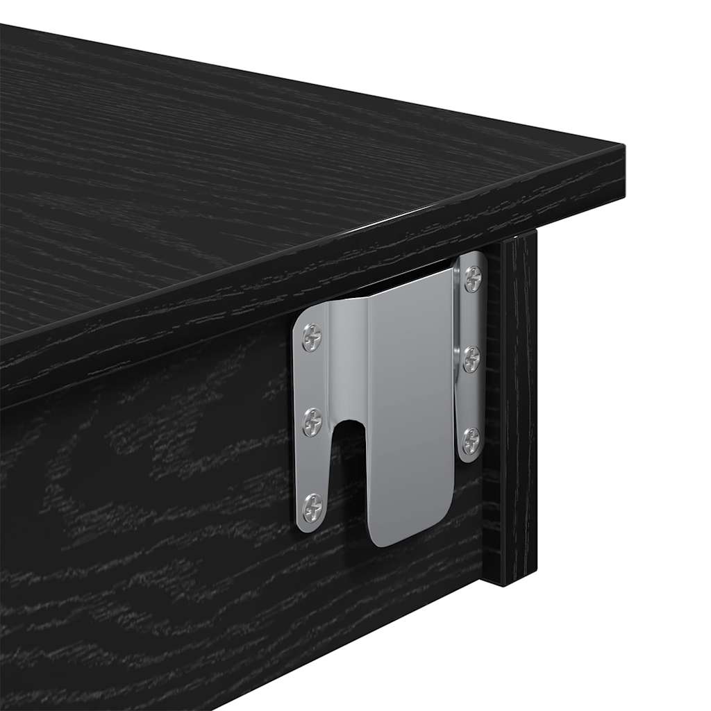 Wall Bar Table 102 x 45 x 103.5 cm Engineered Wood Black Oak