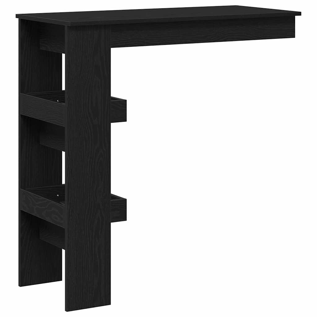 Wall Bar Table 102 x 45 x 103.5 cm Engineered Wood Black Oak
