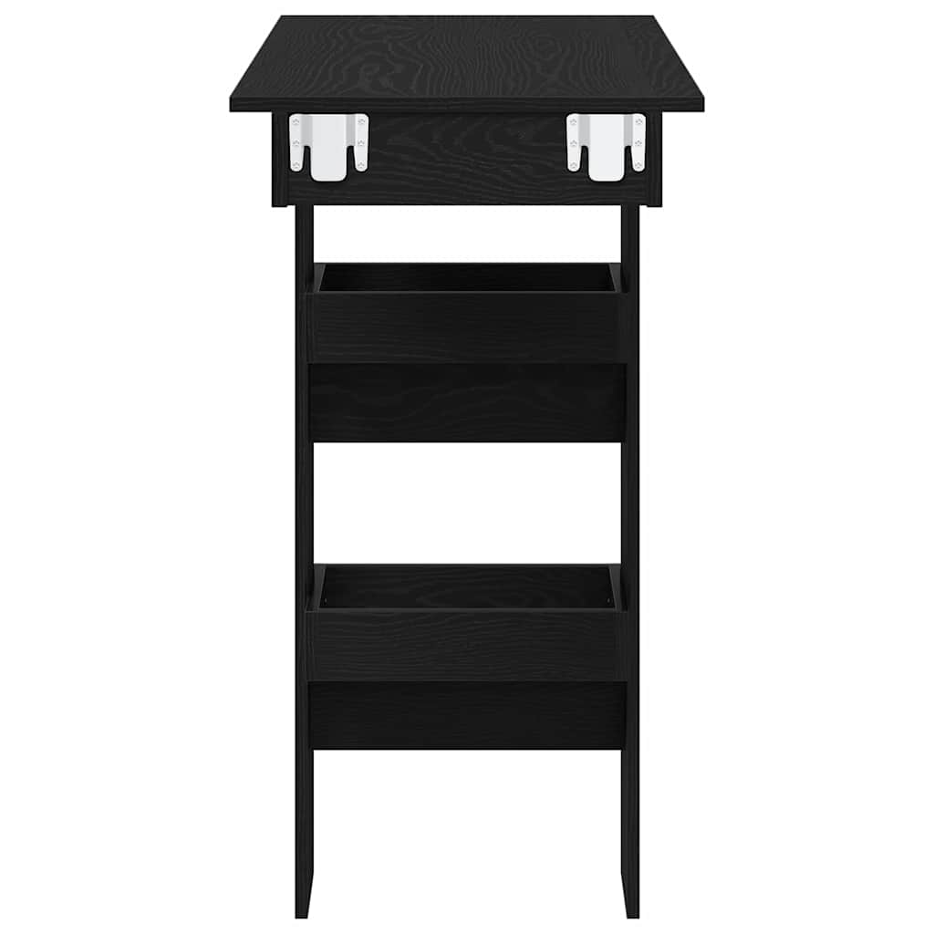 Wall Bar Table 102 x 45 x 103.5 cm Engineered Wood Black Oak