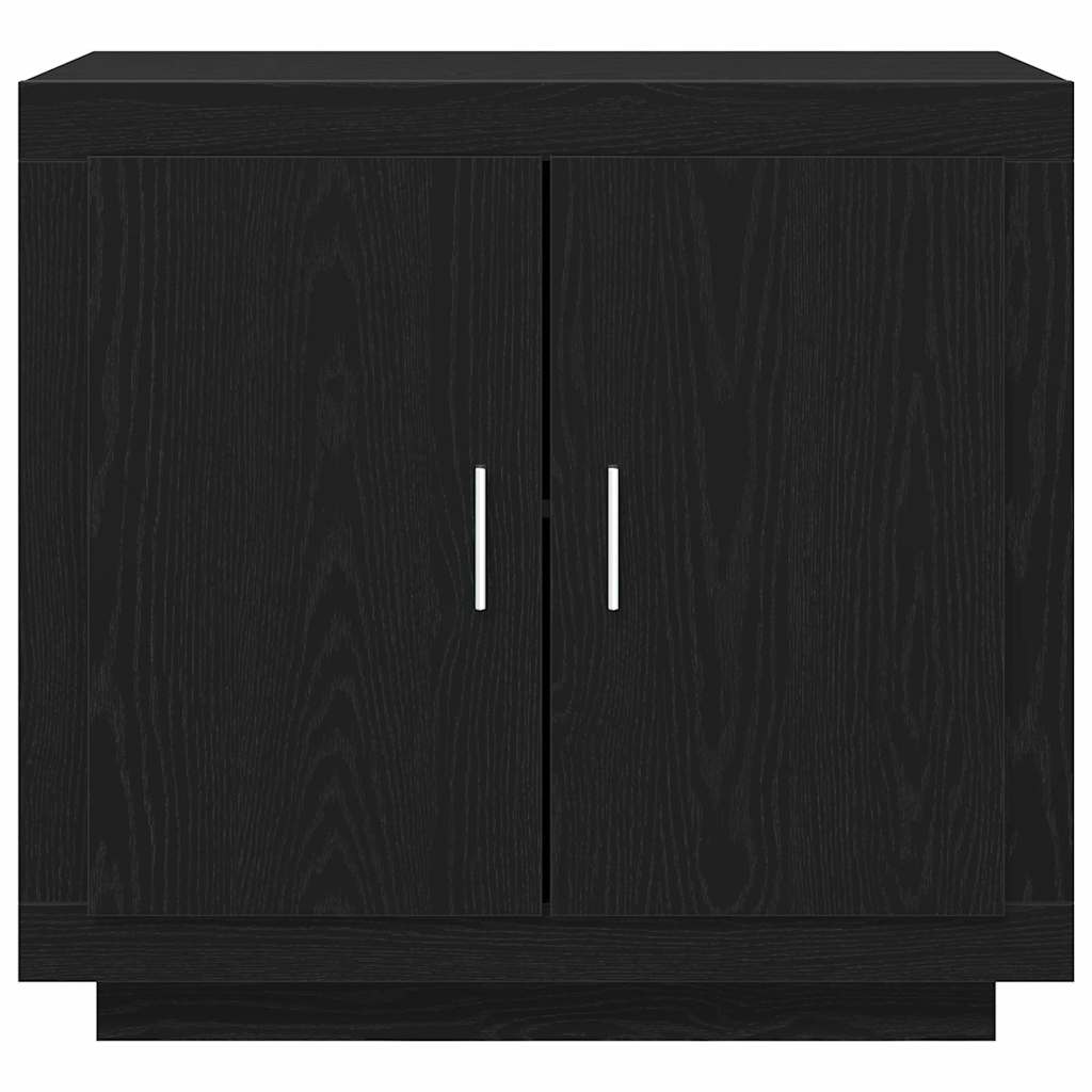 Sideboard Black Oak 80 x 40 x 75 cm Engineered Wood