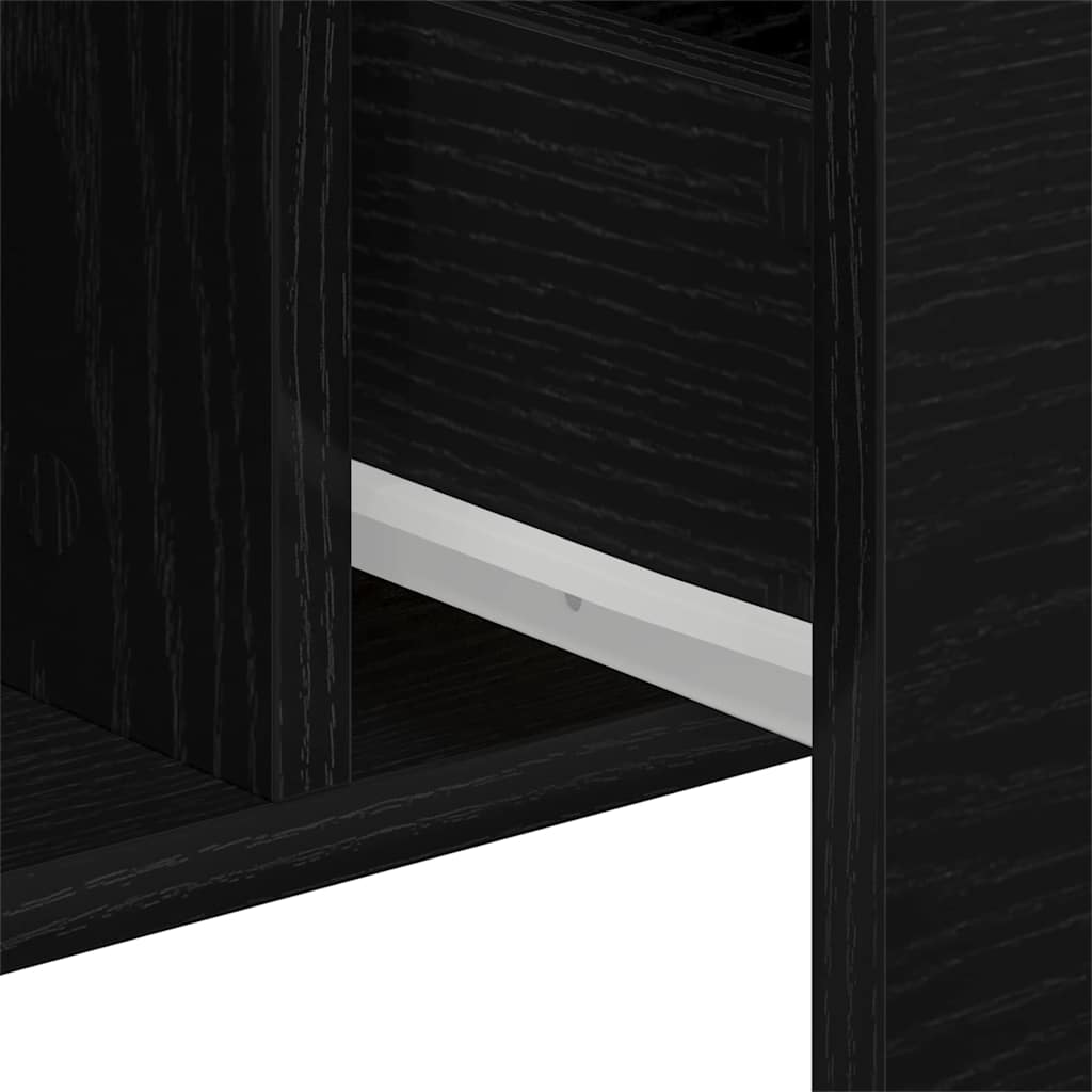 Sideboard Black Oak 100 x 36 x 60 cm Engineered Wood