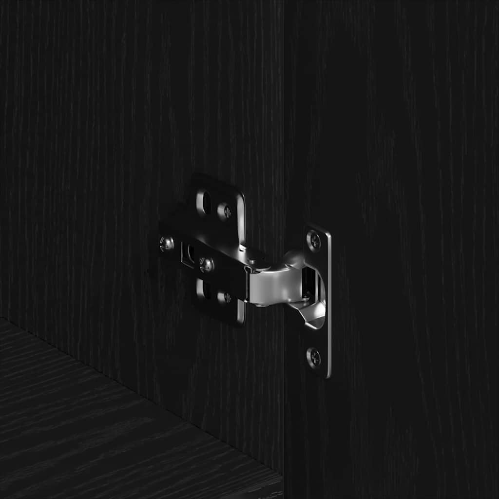 Sideboard Black Oak 100 x 36 x 60 cm Engineered Wood