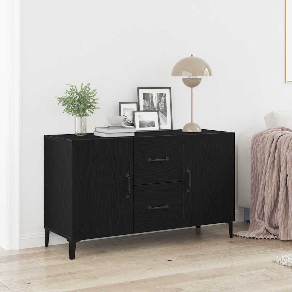 Sideboard Black Oak 100 x 36 x 60 cm Engineered Wood