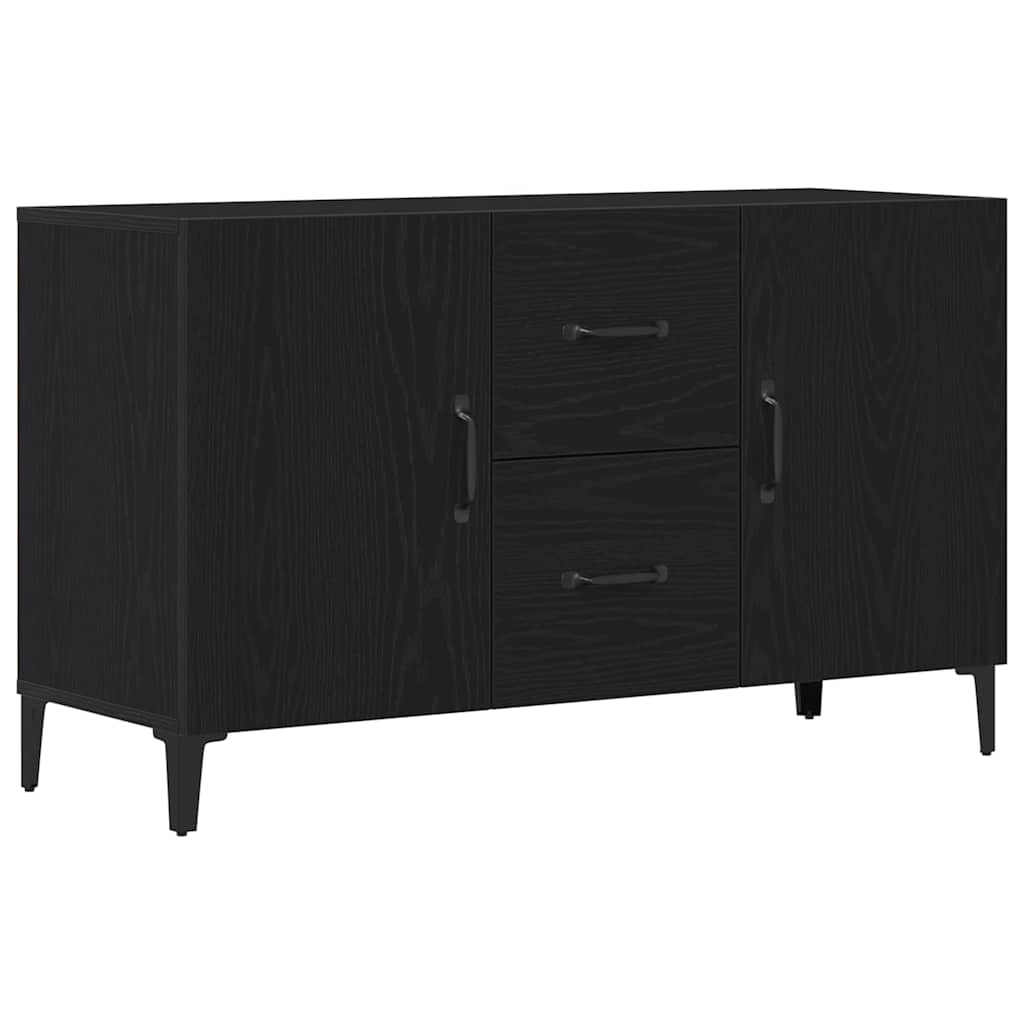 Sideboard Black Oak 100 x 36 x 60 cm Engineered Wood