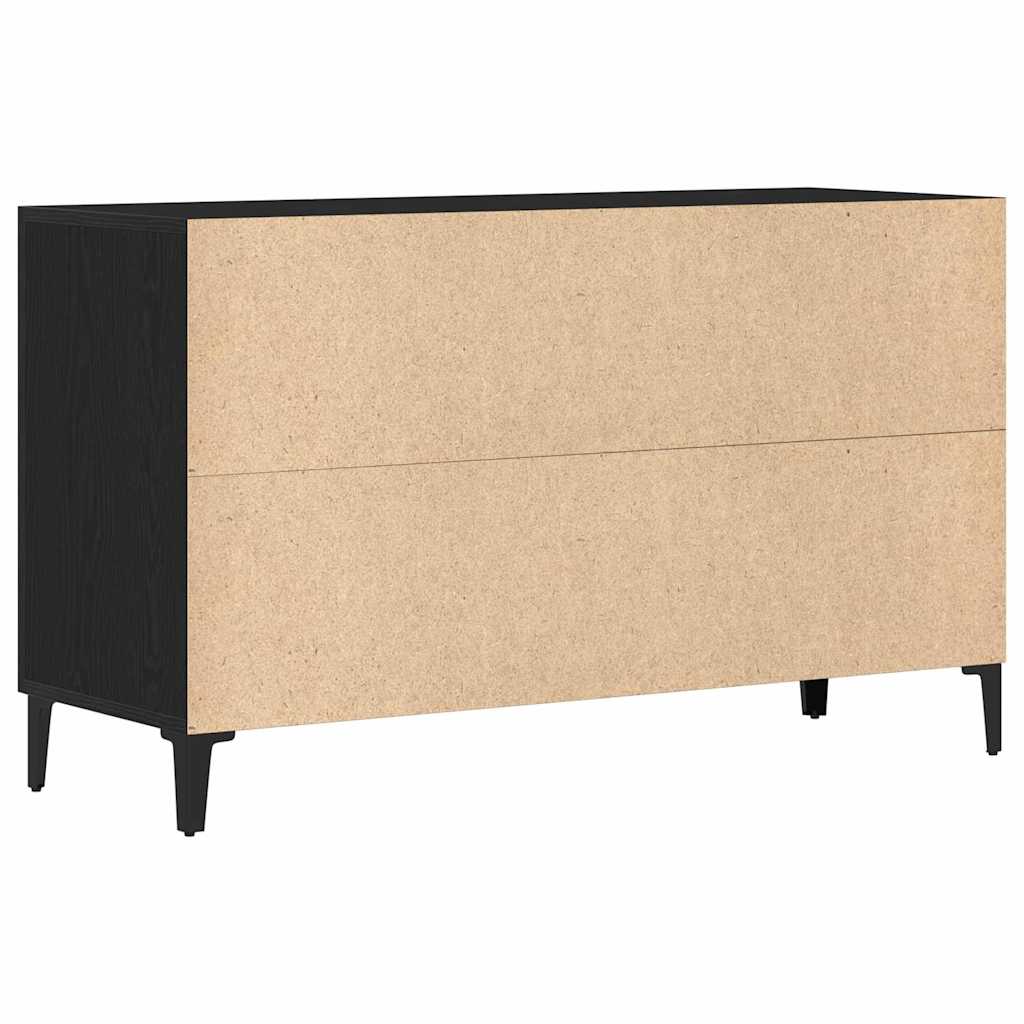 Sideboard Black Oak 100 x 36 x 60 cm Engineered Wood