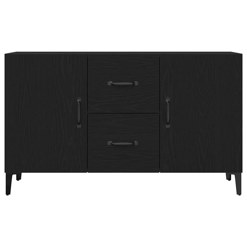 Sideboard Black Oak 100 x 36 x 60 cm Engineered Wood