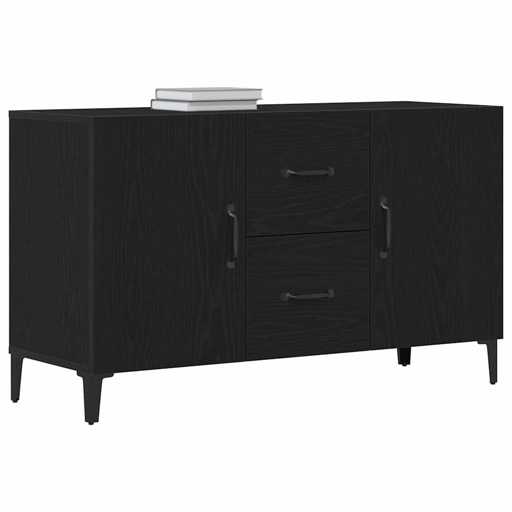 Sideboard Black Oak 100 x 36 x 60 cm Engineered Wood
