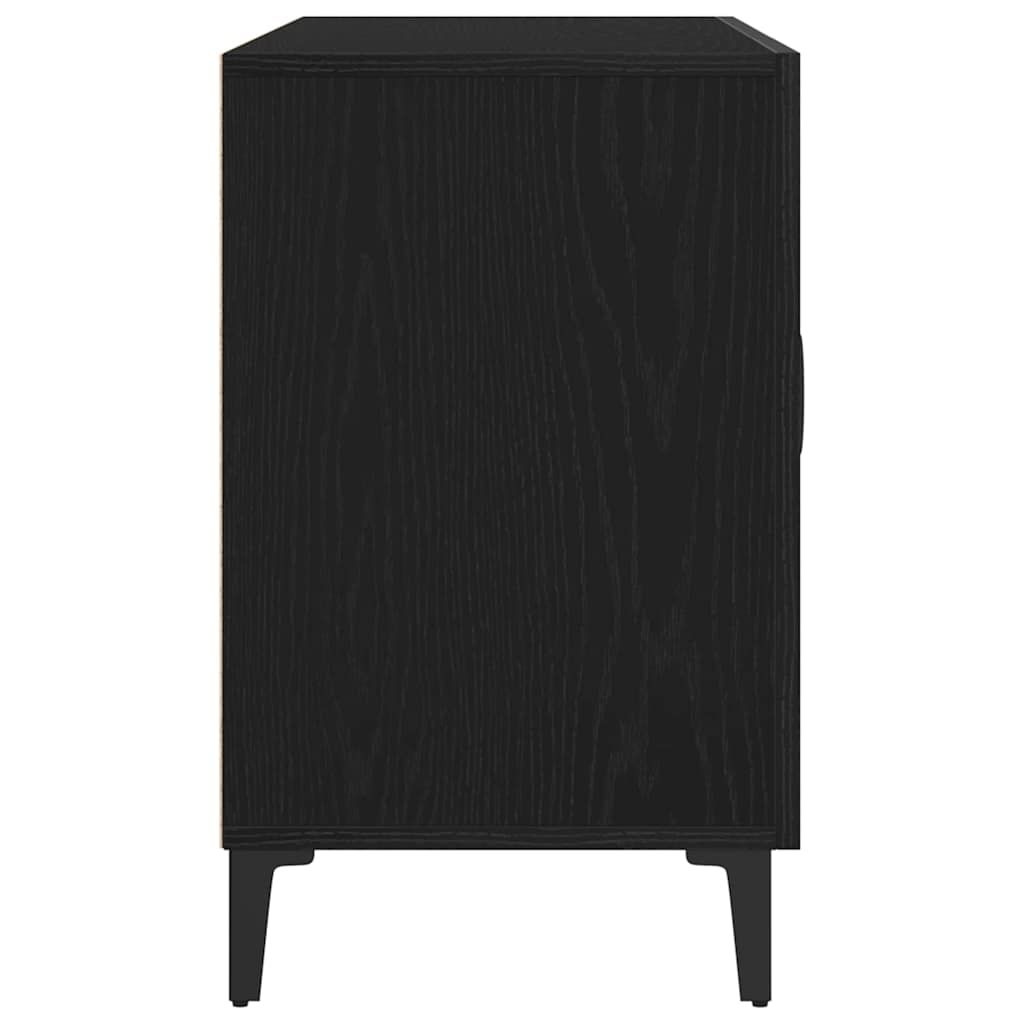 Sideboard Black Oak 100 x 36 x 60 cm Engineered Wood