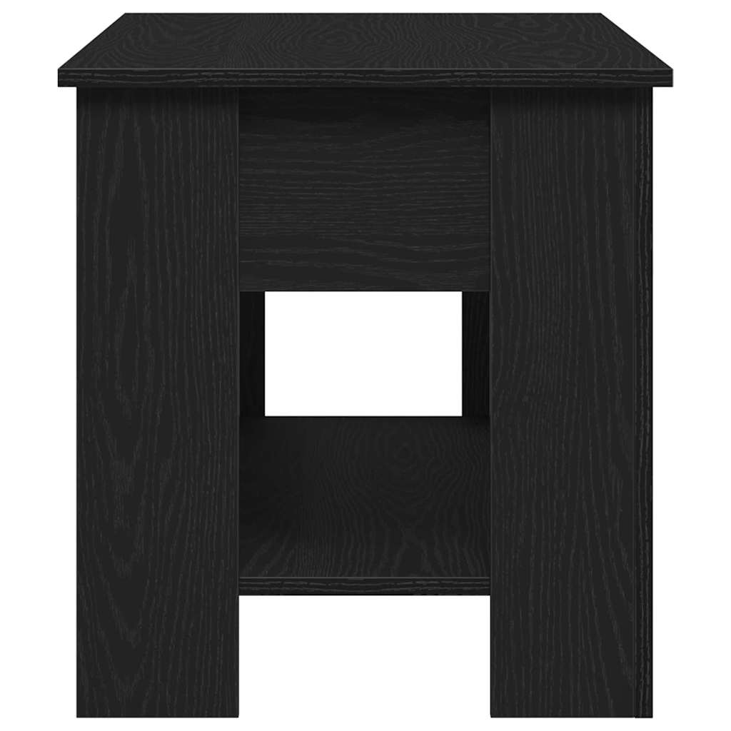 Coffee Table Black Oak 101 x 49 x 52 cm Engineered Wood