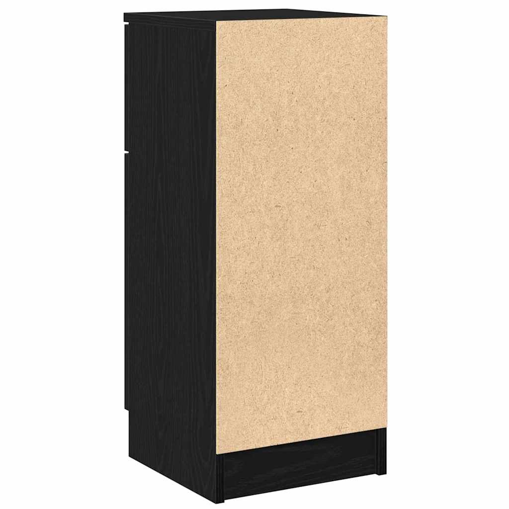 Sideboard Black Oak 30 x 30 x 70 cm Engineered Wood