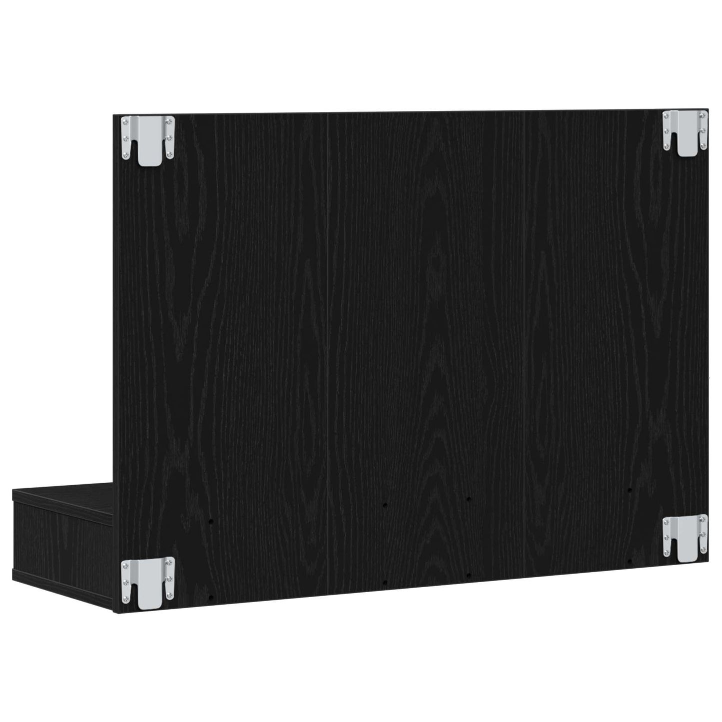 Mirror Cabinet Black Oak 90 x 31.5 x 62 cm Engineered Wood