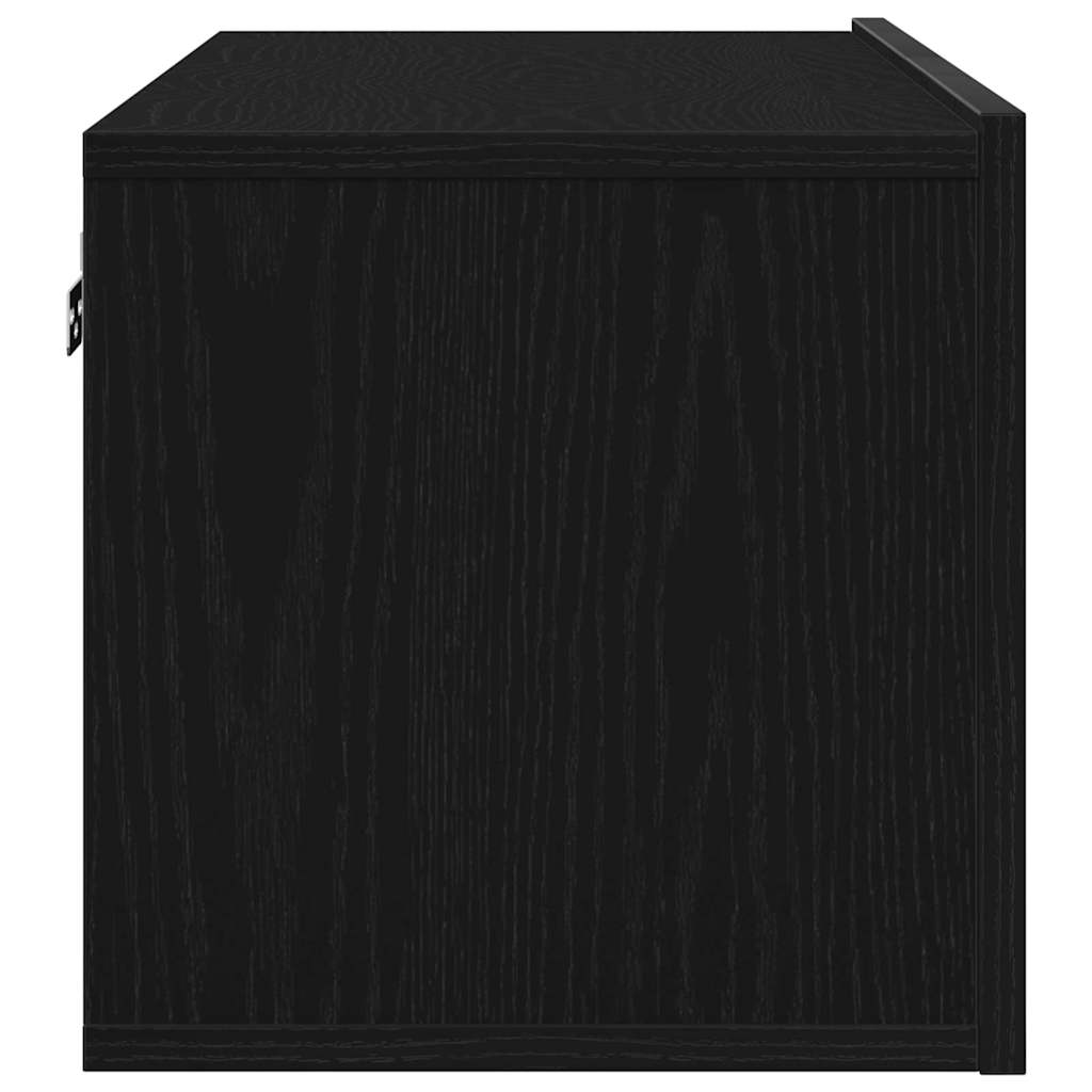 TV Cabinet 2 pcs Black Oak 80 x 30 x 30 cm Engineered Wood