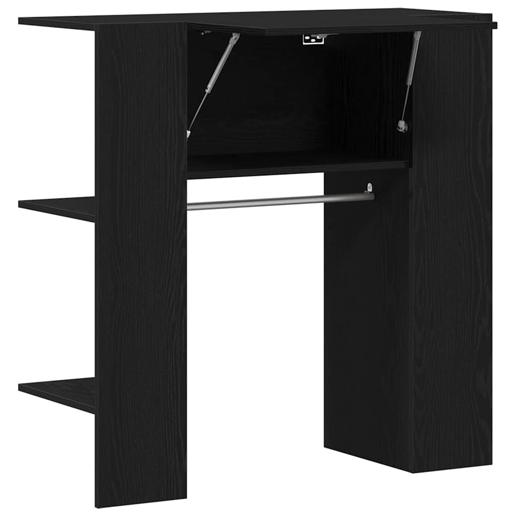 Hallway Cabinet Black Oak 97.5 x 37 x 99 cm Engineered Wood