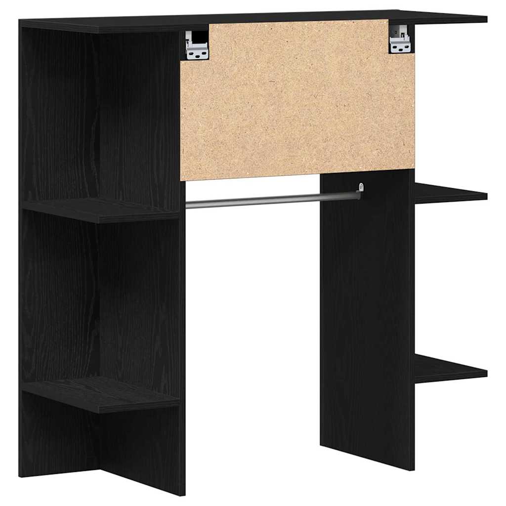Hallway Cabinet Black Oak 97.5 x 37 x 99 cm Engineered Wood