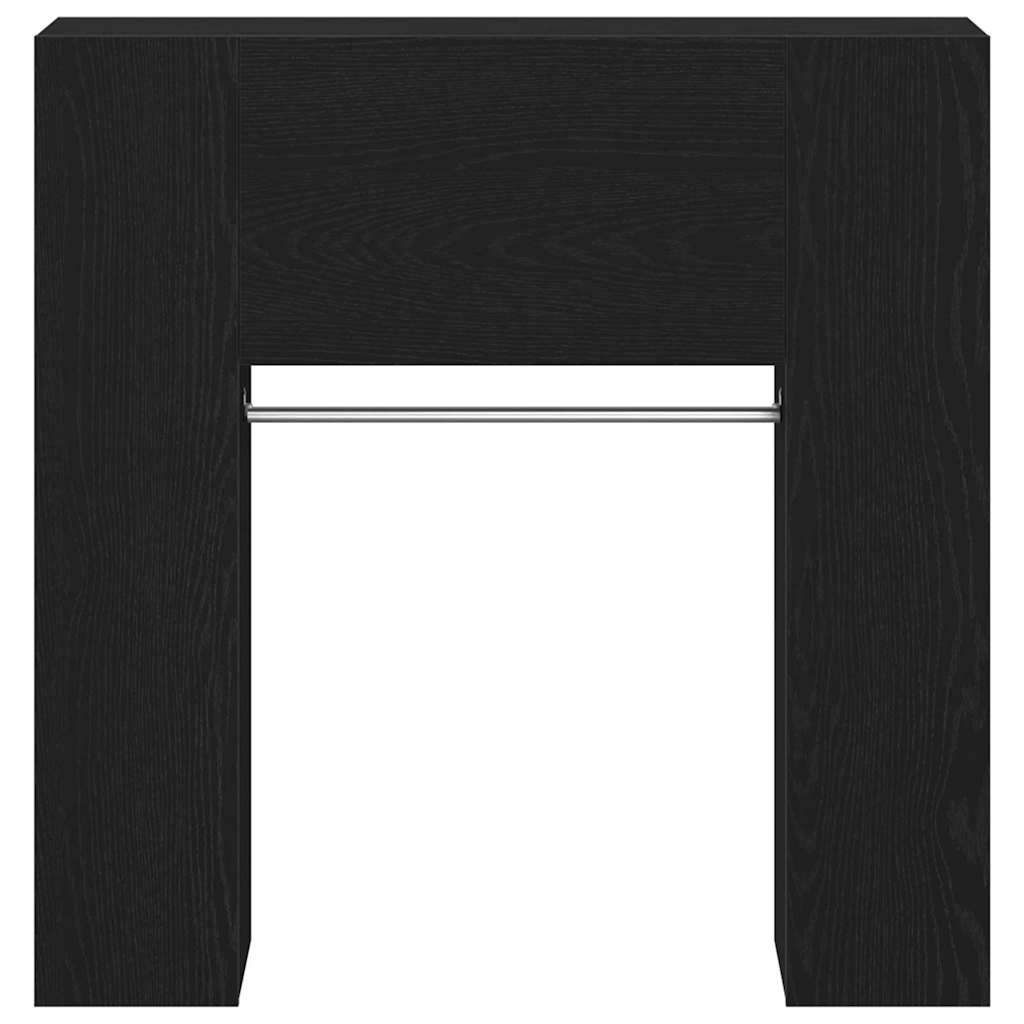 Hallway Cabinet Black Oak 97.5 x 37 x 99 cm Engineered Wood