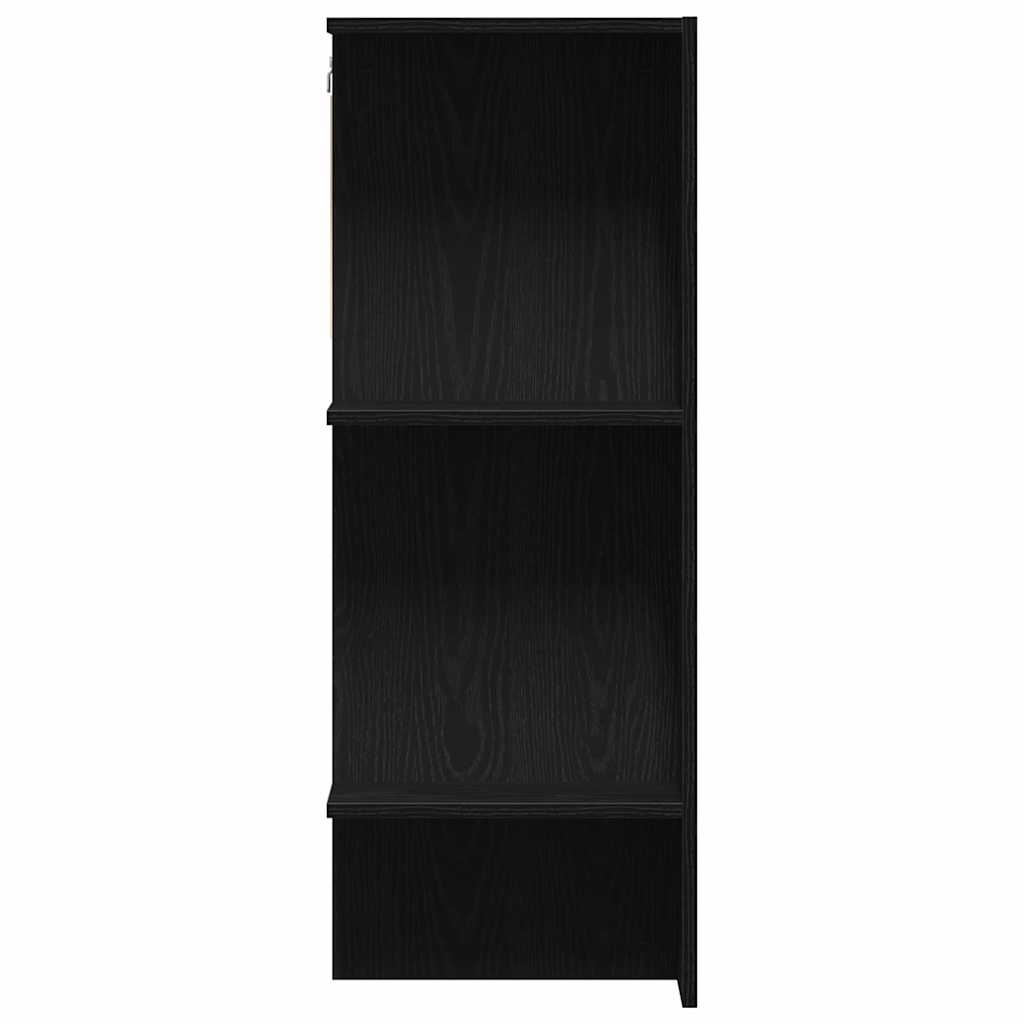 Hallway Cabinet Black Oak 97.5 x 37 x 99 cm Engineered Wood