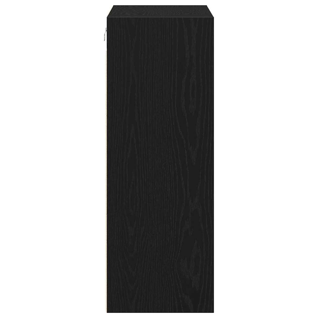 Hanging Wall Cabinet Black Oak 69.5 x 32.5 x 90 cm