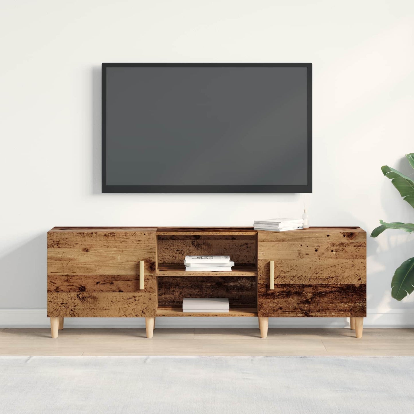 TV Cabinet Old wood 150 x 30 x50 cm Engineered Wood