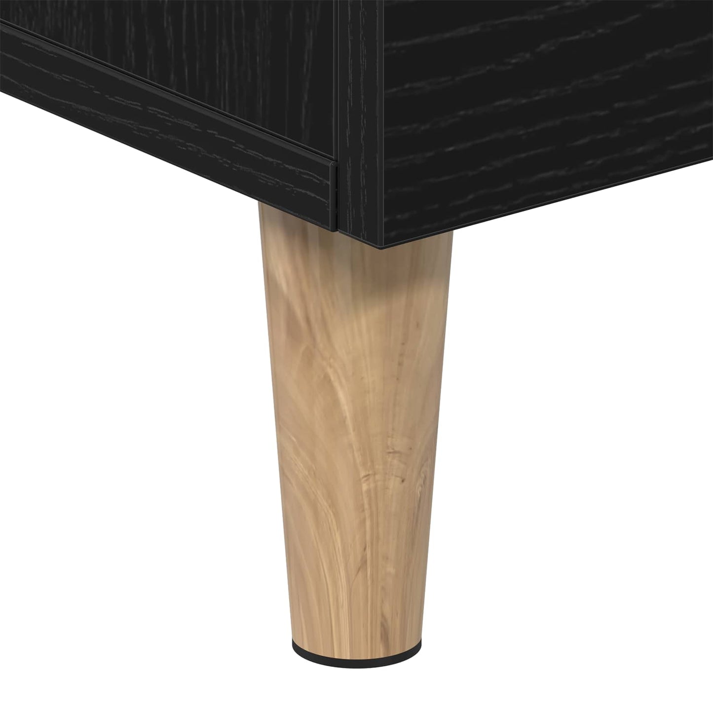 TV Cabinet Black Oak 150 x 30 x50 cm Engineered Wood