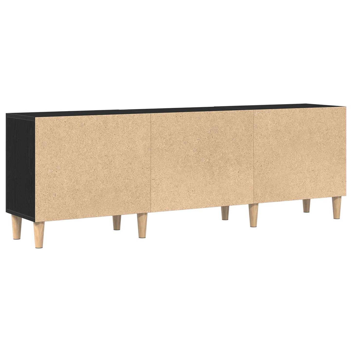 TV Cabinet Black Oak 150 x 30 x50 cm Engineered Wood