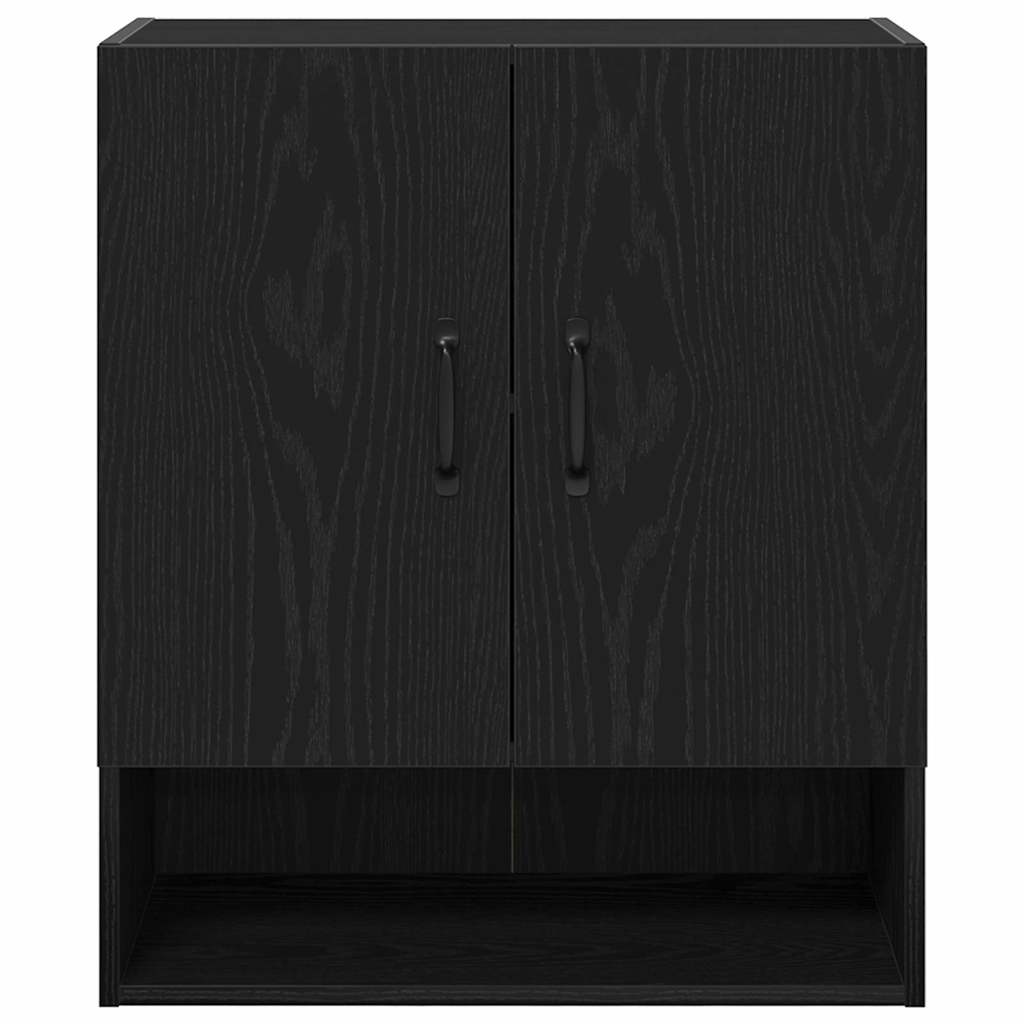 Wall Cabinet 60 x 30 x 70 cm Engineered Wood Black Oak
