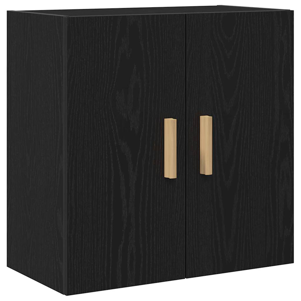 Wall Cabinet 60 x 30 x 60 cm Engineered Wood Black Oak