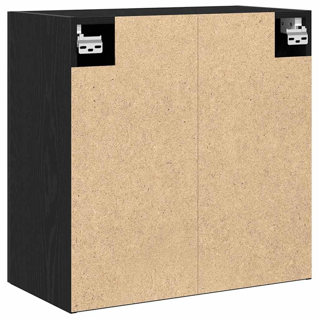 Wall Cabinet 60 x 30 x 60 cm Engineered Wood Black Oak
