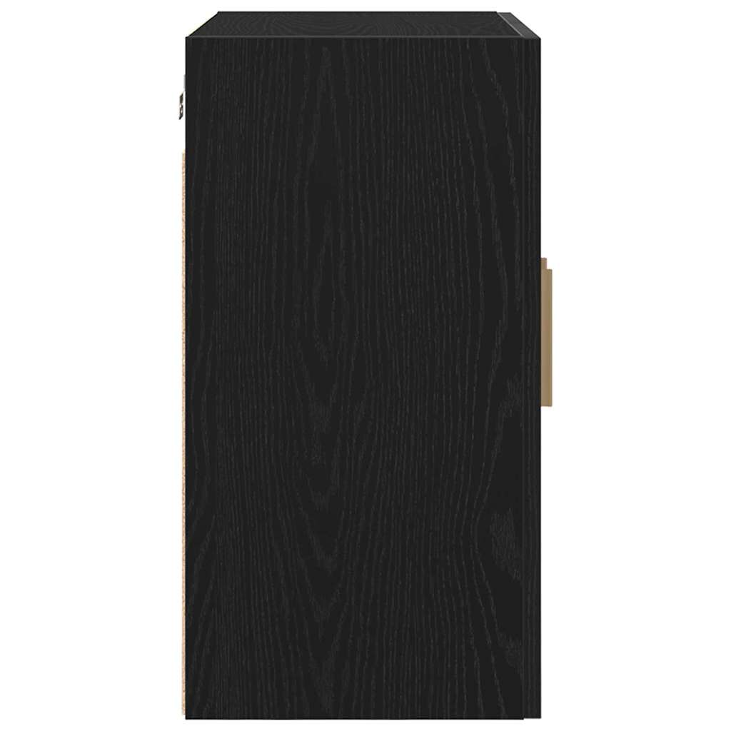 Wall Cabinet 60 x 30 x 60 cm Engineered Wood Black Oak