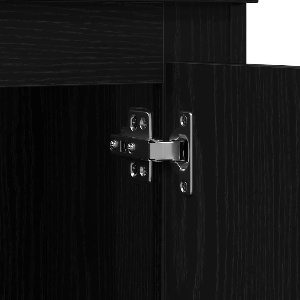 Highboard Black Oak 36 x 35.5 x 103.5 cm Engineered Wood