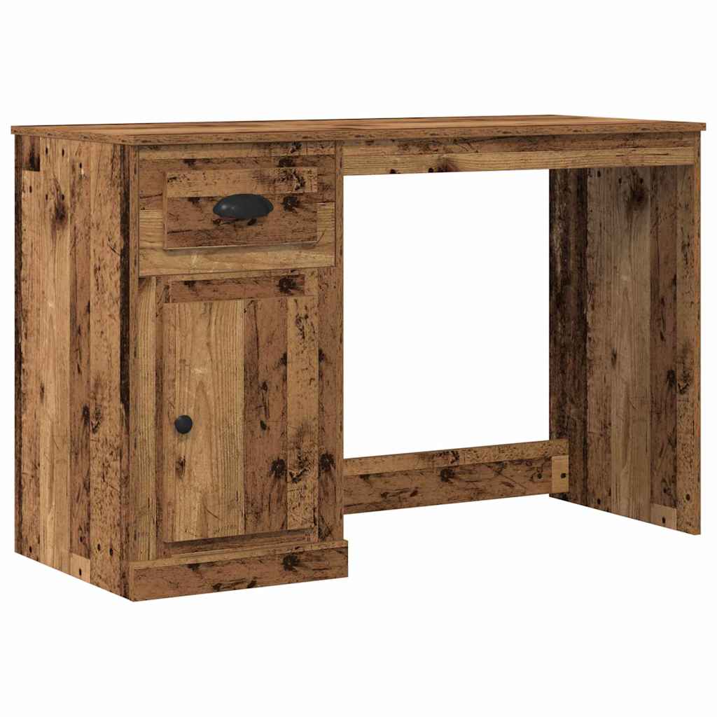 Desk with Drawer Old Wood 50 x 115 x 75 cm Engineered Wood